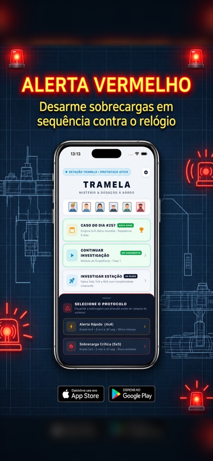 Modo Alerta Vermelho do Tramela